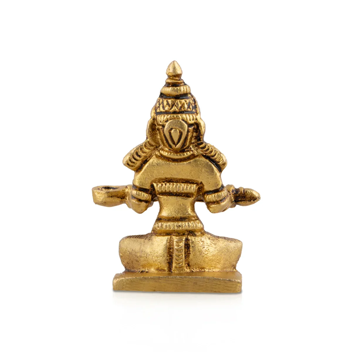 Annapoorani Idol - 2.5 Inches | Antique Brass Statue/ Anna Purana Devi Statue for Puja/ 95 Gms Approx - Image 4