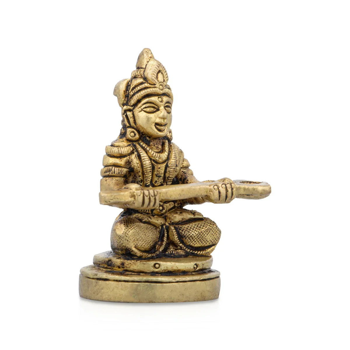Annapoorani Idol - 2.5 x 1 Inches | Antique Brass Statue/ Anna Purana Devi Statue for Pooja/ 150 Gms Approx - Image 2