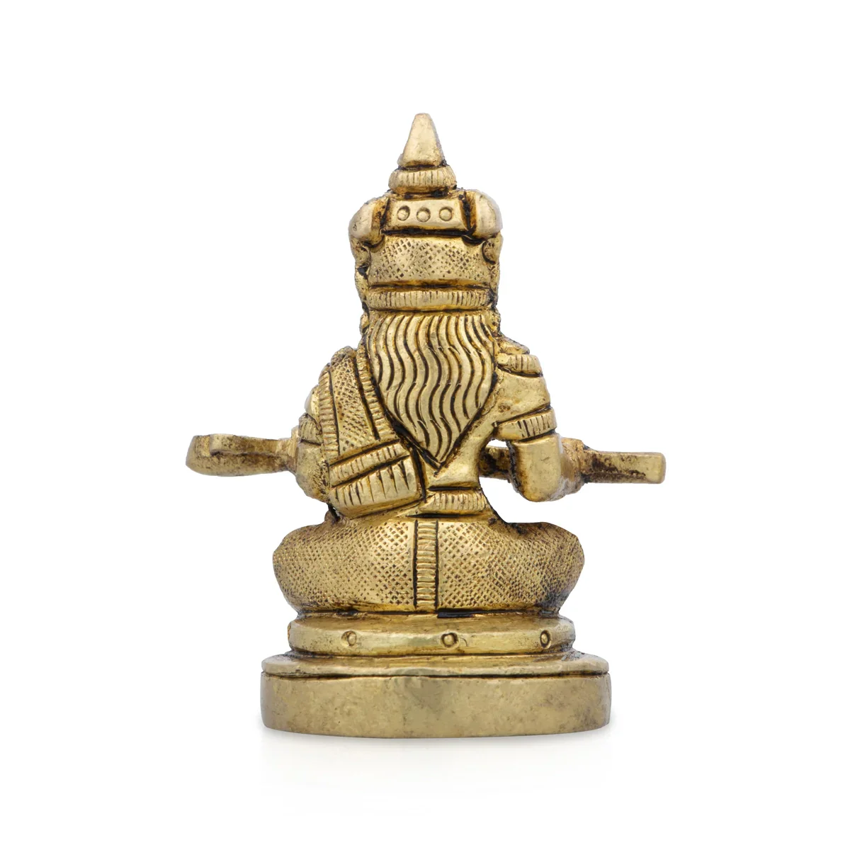 Annapoorani Idol - 2.5 x 1 Inches | Antique Brass Statue/ Anna Purana Devi Statue for Pooja/ 150 Gms Approx - Image 4