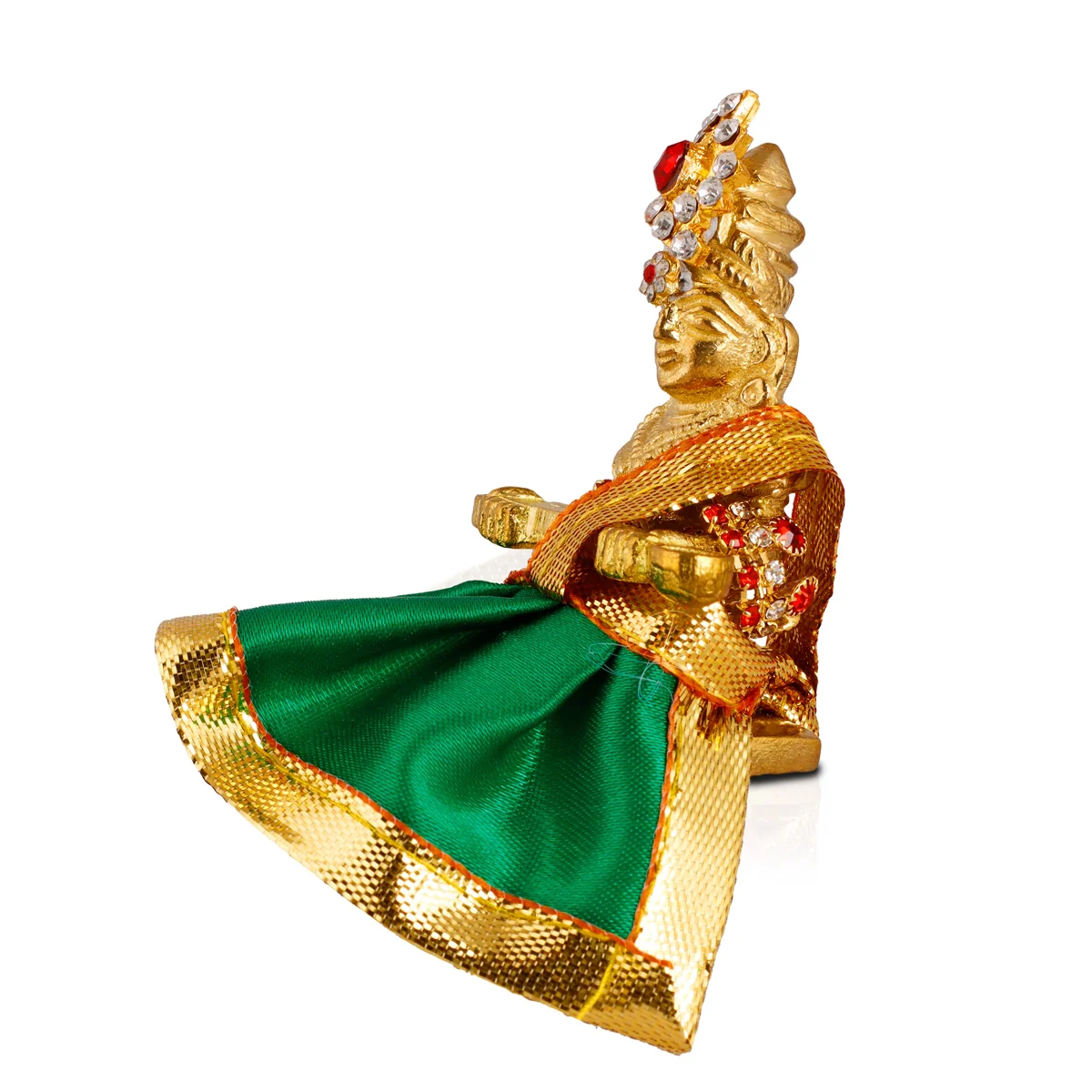 Annapoorani Idol - 2 Inches | Brass Statue/ Annapurna Devi Idol for Pooja/ 85 Gms Approx - Image 3