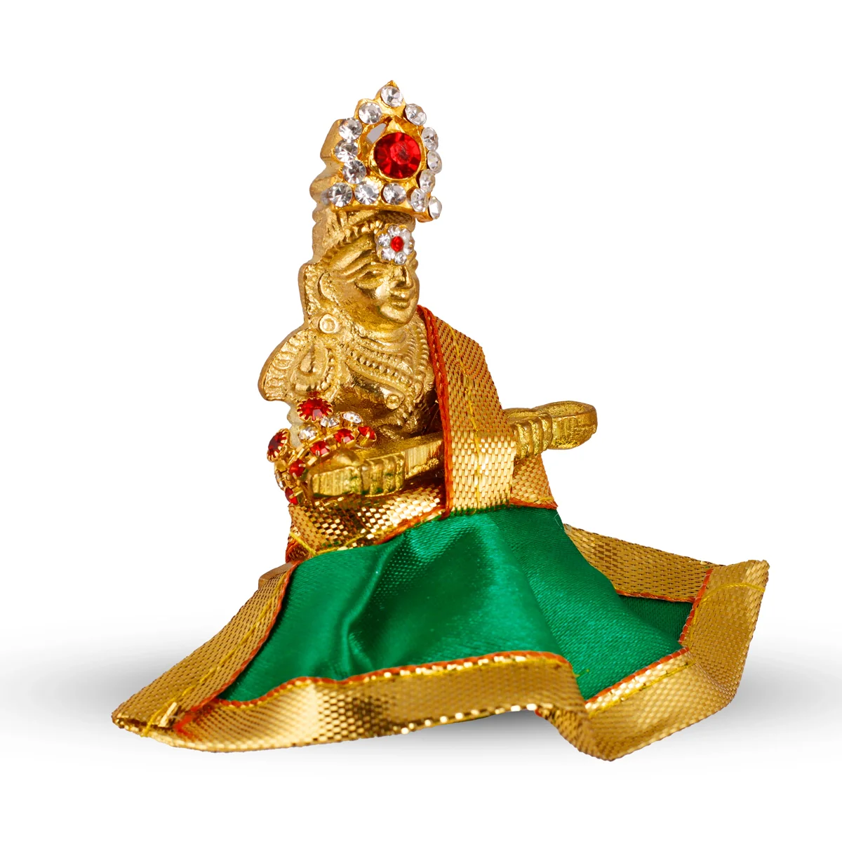 Annapoorani Idol - 2 Inches | Brass Statue/ Annapurna Devi Idol for Pooja/ 85 Gms Approx - Image 4