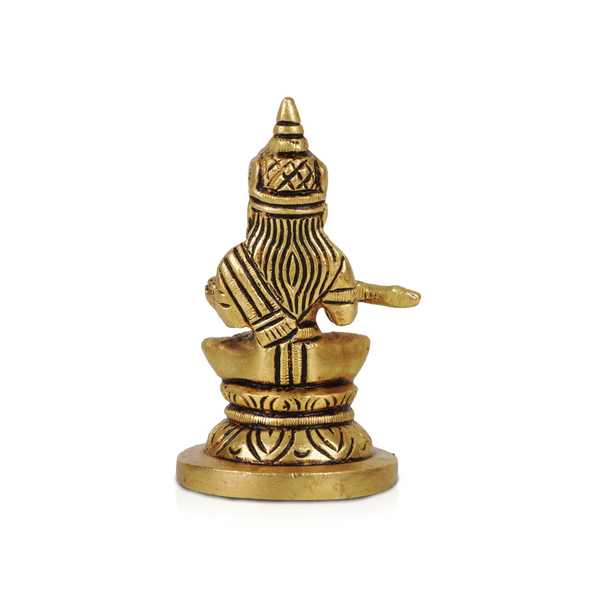 Annapoorani Idol - 3 Inches | Antique Brass Statue/ Anna Purana Devi Statue for Puja/ 220 Gms Approx - Image 4