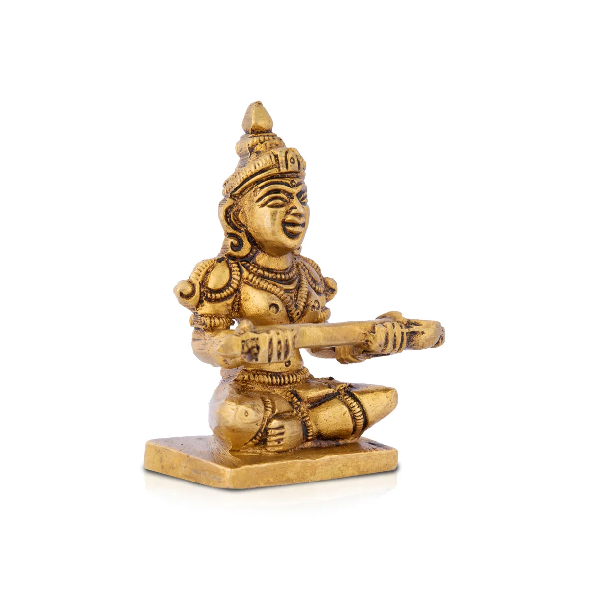 Annapoorani Idol - 3 Inches | Antique Brass Statue/ Anna Purana Devi Statue for Puja/ 250 Gms Approx - Image 3