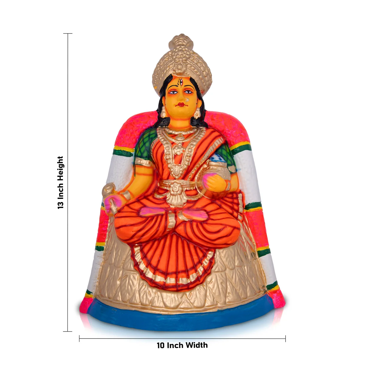 Annapoorani Paper Mache Golu Bommai - 13 x 10 Inches | Giri Golu Doll/ Navaratri Golu Bomma/Gombe/Bommai - Image 2