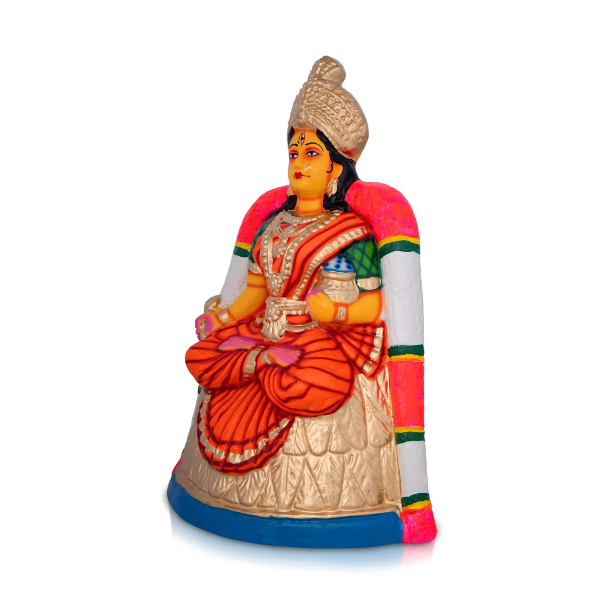Annapoorani Paper Mache Golu Bommai - 13 x 10 Inches | Giri Golu Doll/ Navaratri Golu Bomma/Gombe/Bommai - Image 3