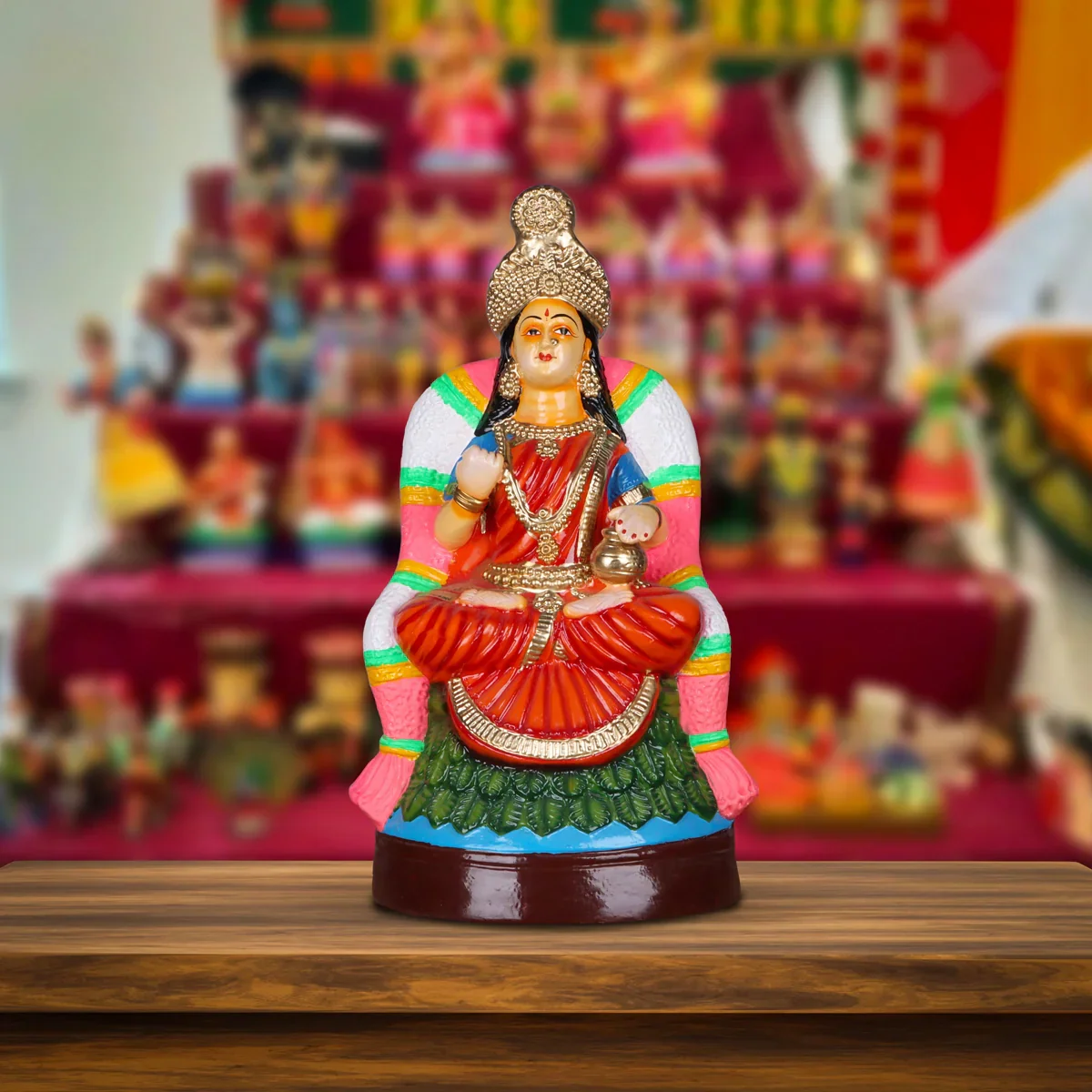 Annapoorani Paper Mache Golu Bommai - 22 Inches | Giri Golu Doll/ Navaratri Golu Bomma/Gombe/Bommai - Image 5