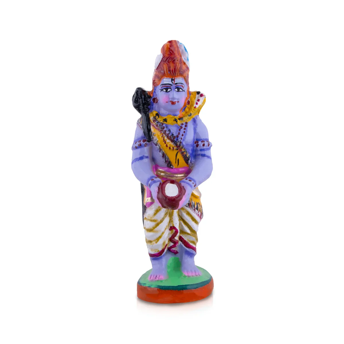 Annapurna Devi Clay Golu Bommai Pair - 14 x 7 Inches | Giri Golu Doll/ Navaratri Golu Bomma/Gombe/Bommai - Image 6