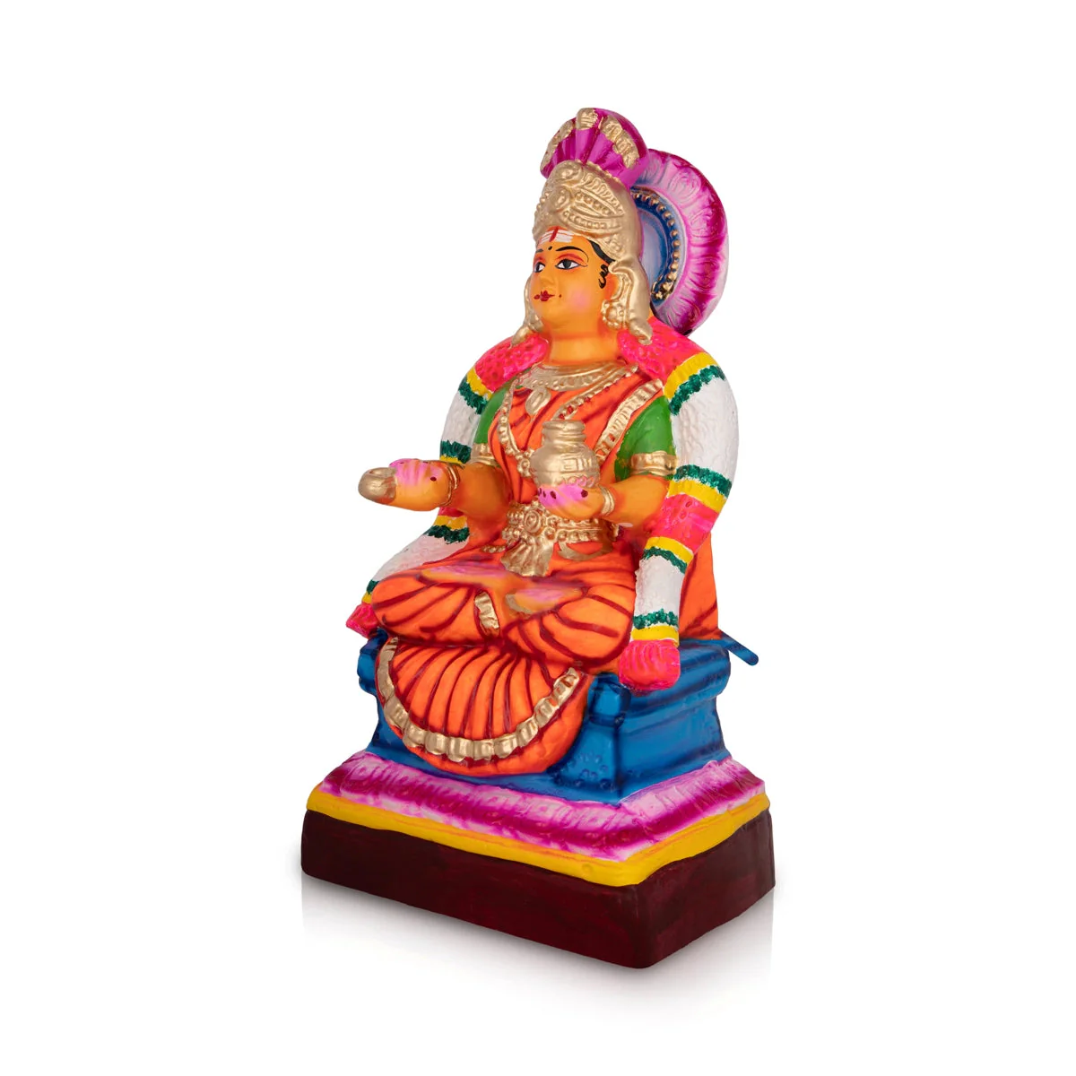 Annapurna Devi Paper Mache Golu Bommai - 14 X 7 Inches | Navaratri Gombe/ Navratri Decor/ Giri Golu Doll - Image 2