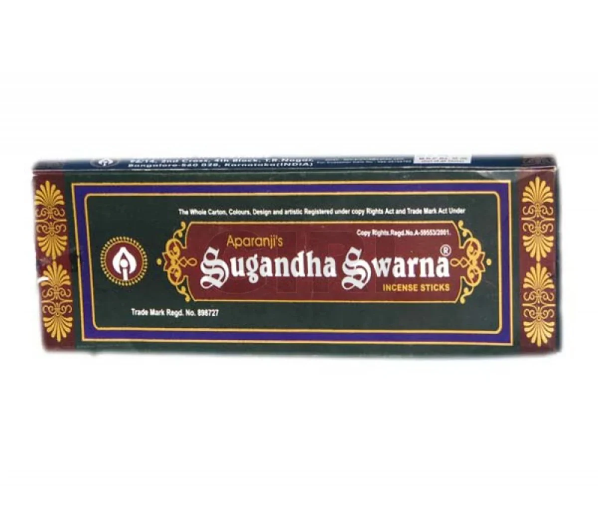 Aparanji Sugandha Swarna Incense Sticks - 30 Gms | Fresh Fragrance Agarbathi/ Agarbatti for Pooja - Image 2