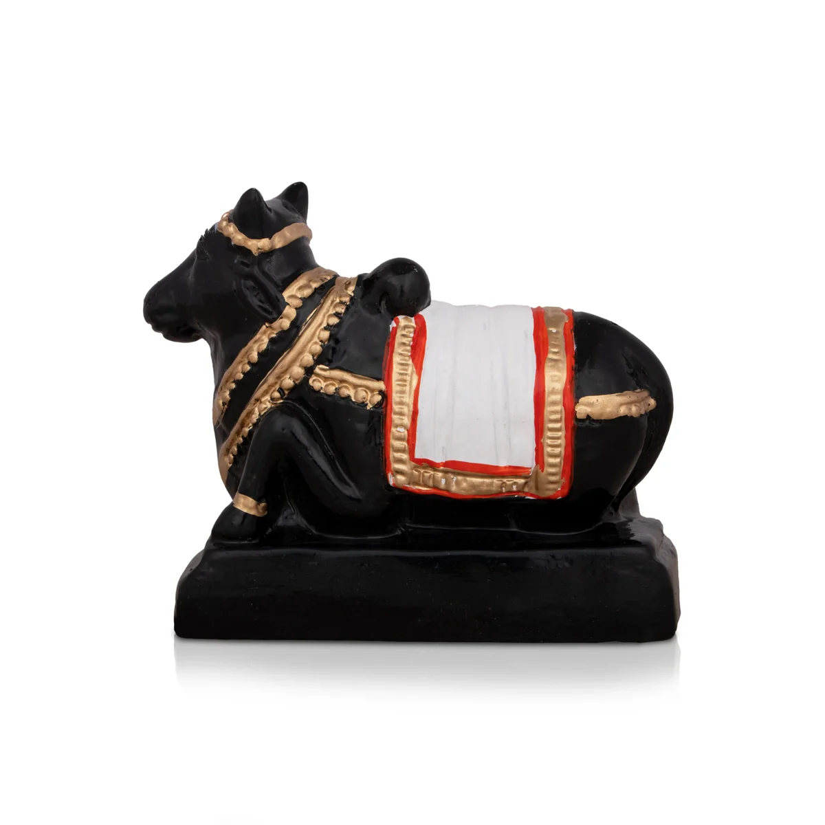 Ardhanarishvara Lingam Nandi Paper Mache Golu Bommai Pair - 10 x 7.5 Inches | Giri Golu Doll/ Navaratri Golu Bomma - Image 6