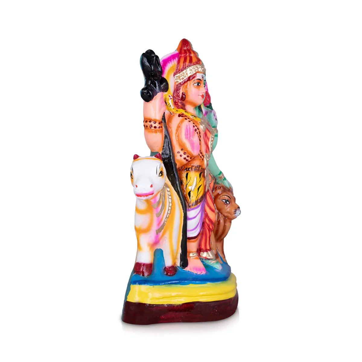 Ardhanarishvara Paper Mache Golu Bommai - 15 x 9.5 Inches | Giri Golu Doll/ Navaratri Golu Bomma/Gombe/Bommai - Image 2