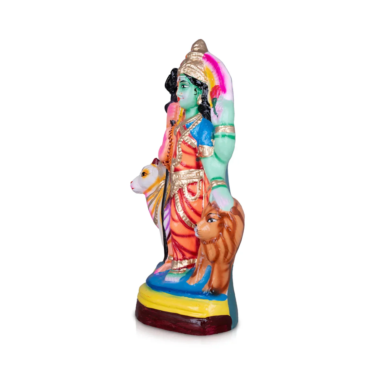 Ardhanarishvara Paper Mache Golu Bommai - 15 x 9.5 Inches | Giri Golu Doll/ Navaratri Golu Bomma/Gombe/Bommai - Image 3