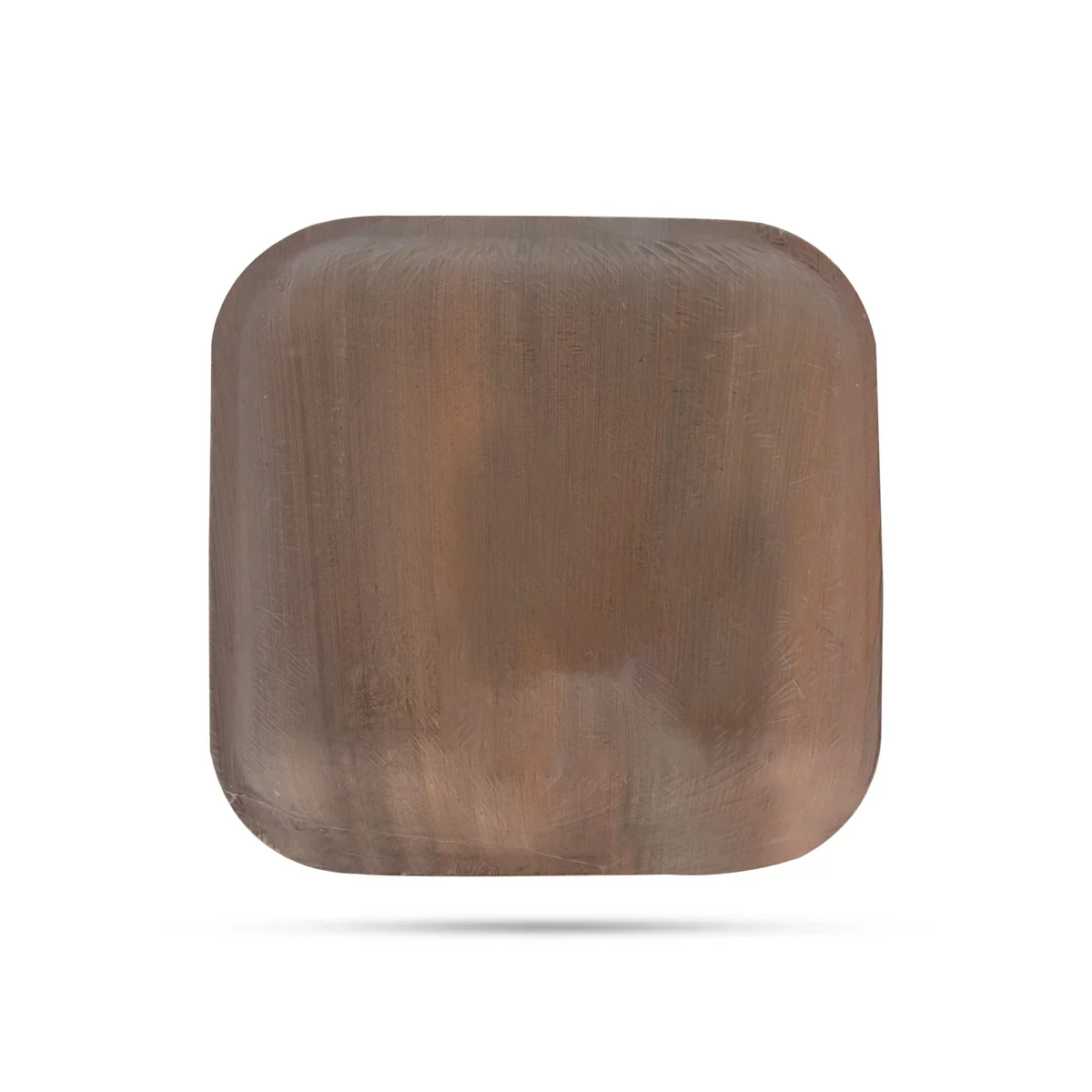 Areca Leaf Tray Set - 8 Inches | 10 Pcs/ Disposable Plates/ Palm Leaf Plates/ Square Deep Plates - Image 2