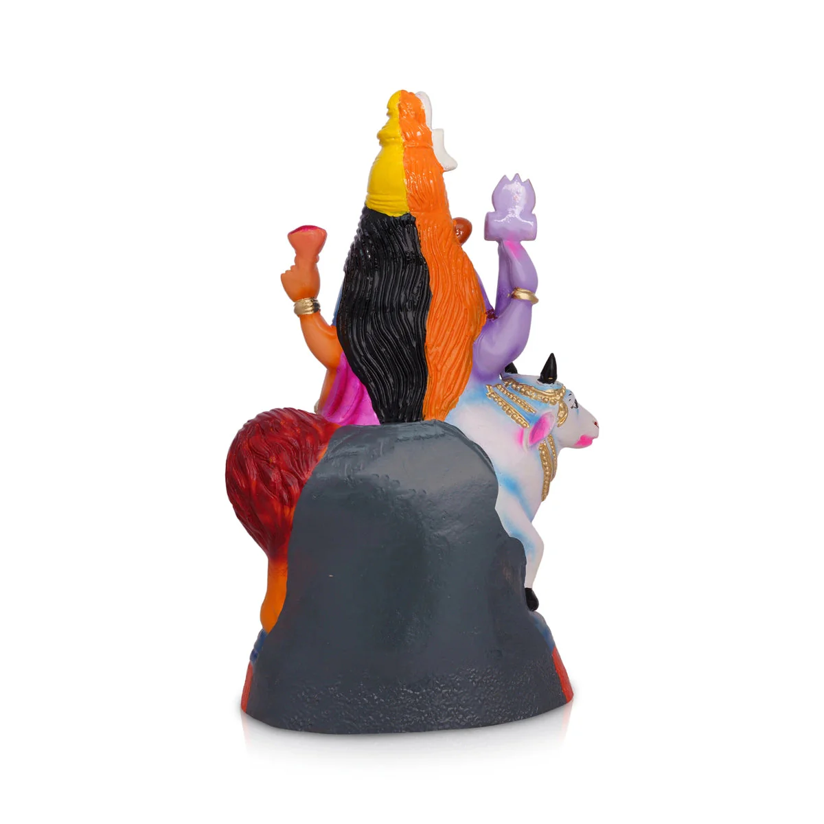 Arthanareeswarar Statue Paper Mache Golu Bommai- 16 X 8 Inches | Navaratri Gombe/Navratri Decor/ Giri Golu Doll - Image 4