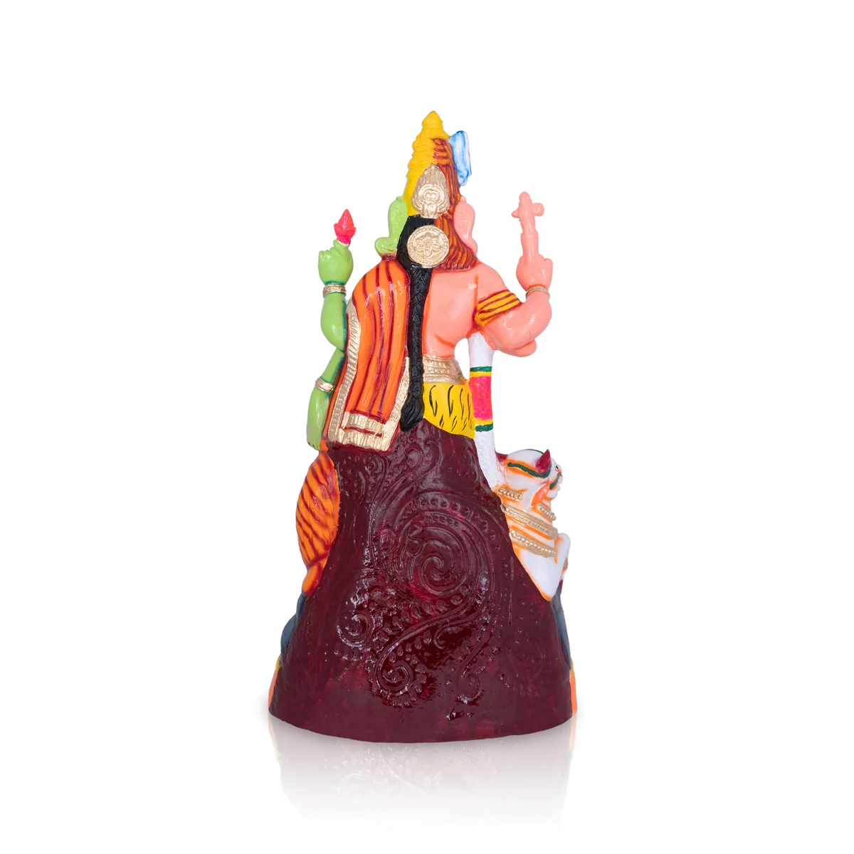 Arthanareeswarar Statue Paper Mache Golu Bommai - 29 X 13 Inches | Navaratri Golu Gombe/ Giri Golu Doll - Image 2