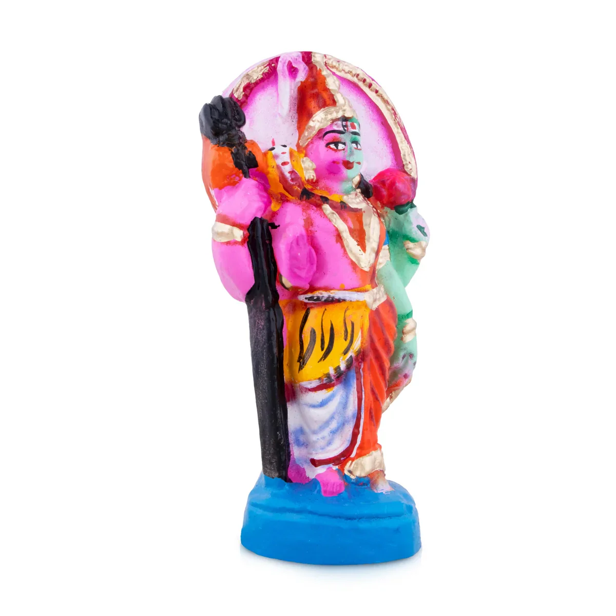 Arthanatheeswarar Clay Golu Bommai - 7 x 3.5 Inches | Giri Golu Doll/ Navaratri Golu Bomma/Gombe/Bommai - Image 2