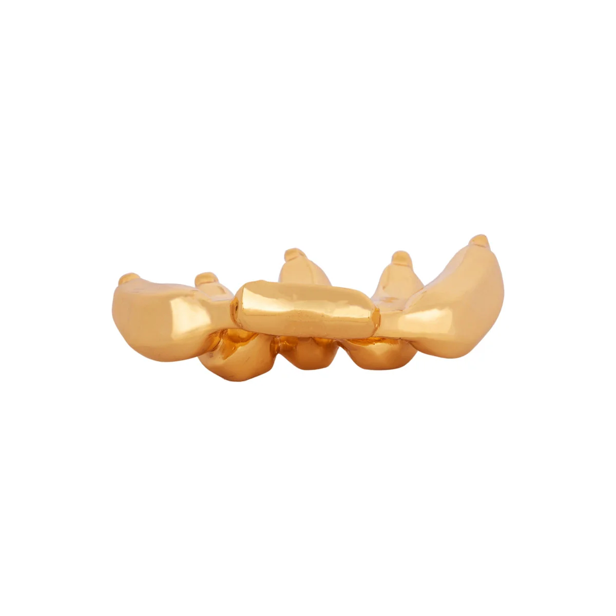 Artificial Banana - 3 x 4 Inches | Metal & Gold Polish Artificial Fruit for Home Decor - Image 5