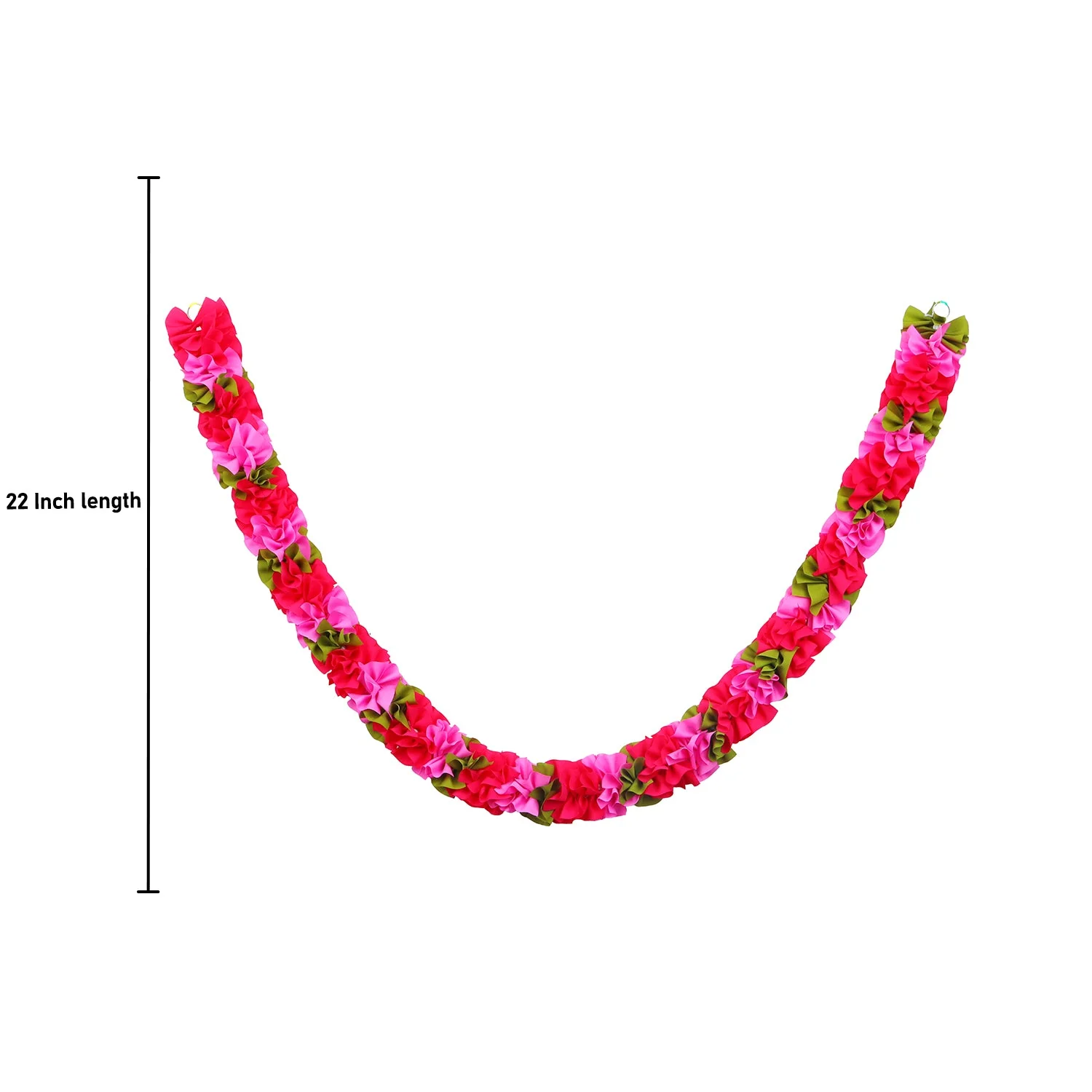 Artificial Flower Garland  - Spiral |  Artificial Mala/ Flower Toran for Door/ Assorted Colour & Design - Image 2