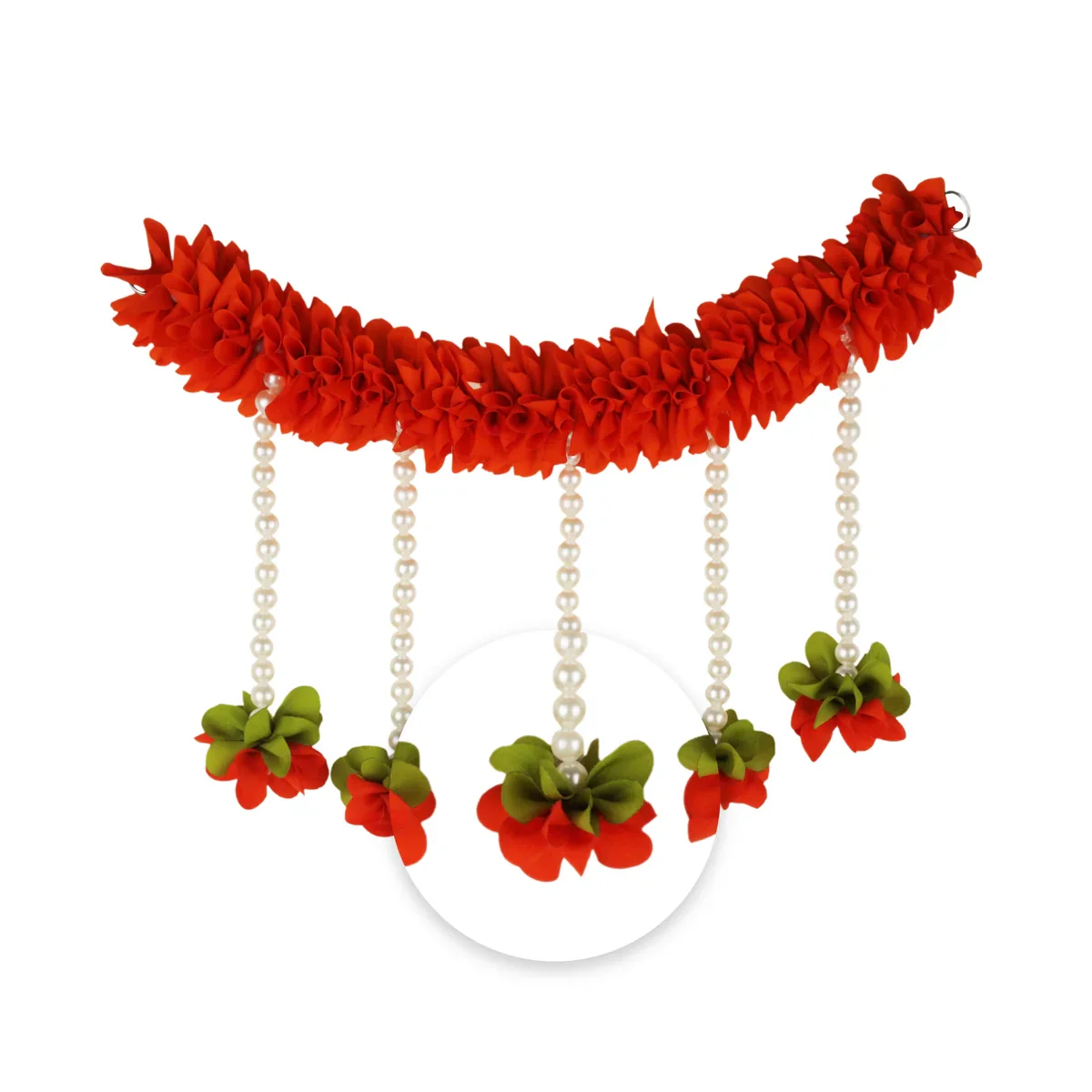 Artificial Flower Set - 6 x 10 Inches | 2 Pcs/ Flower Decoration/ Cloth Fancy Flower for Home Decor - Image 3