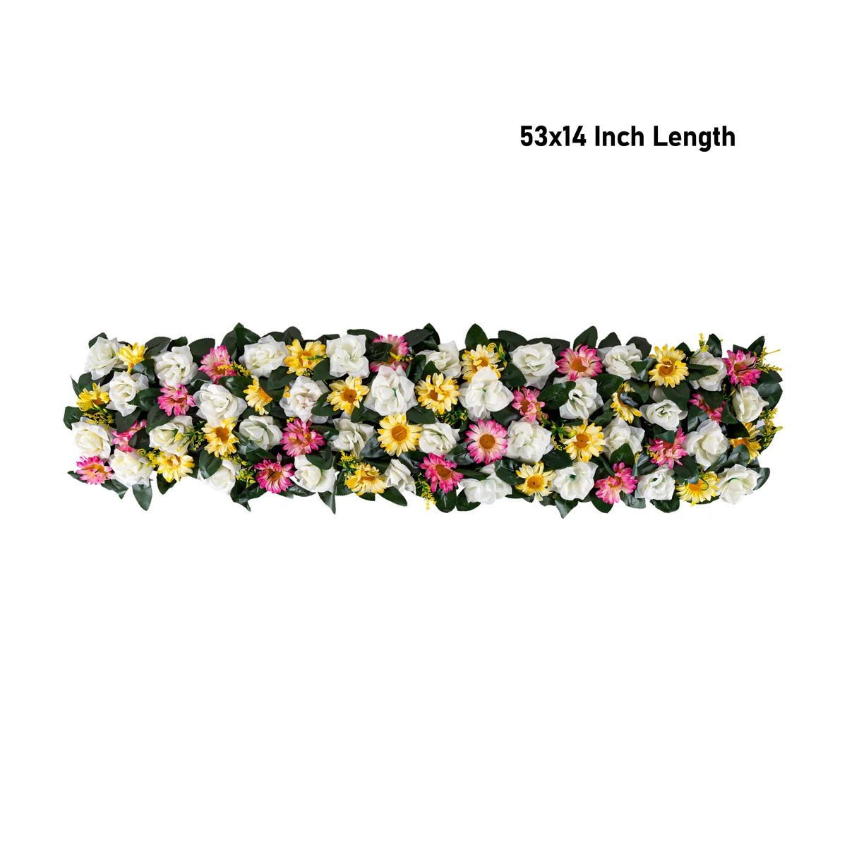 Artificial Flower Wall Panel - 53 x 14 Inches | Gulab Flower Door Hanging/ Artificial Flower Panel for Home - Image 2