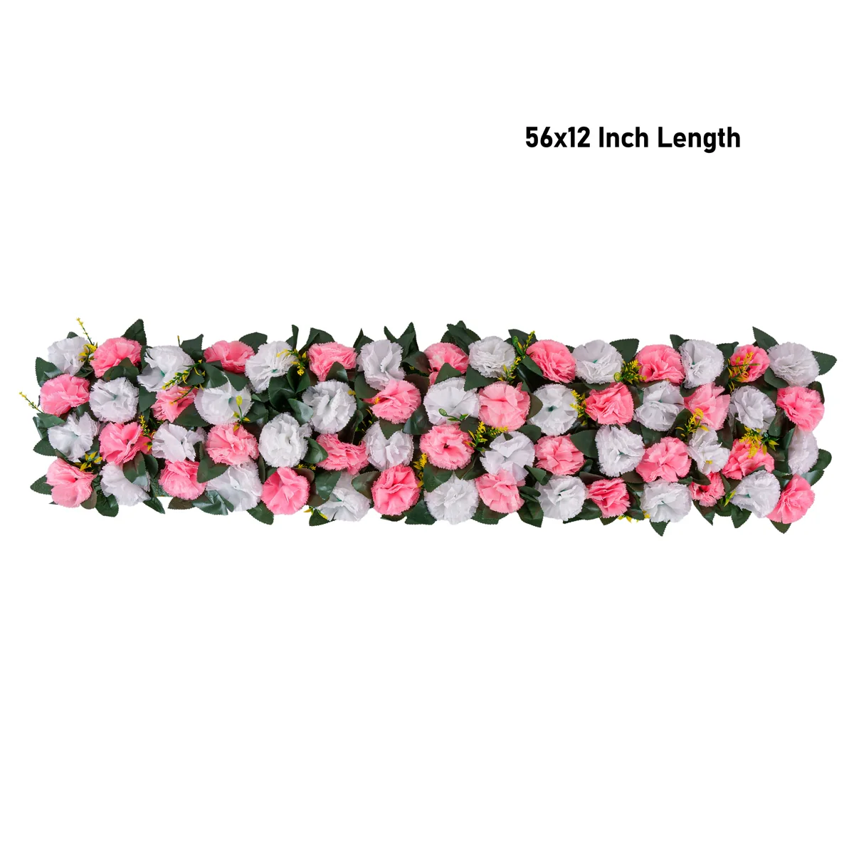 Artificial Flower Wall Panel - 56 x 12 Inches | Carnation Flower Door Hanging/ Artificial Flower Panel for Home - Image 3