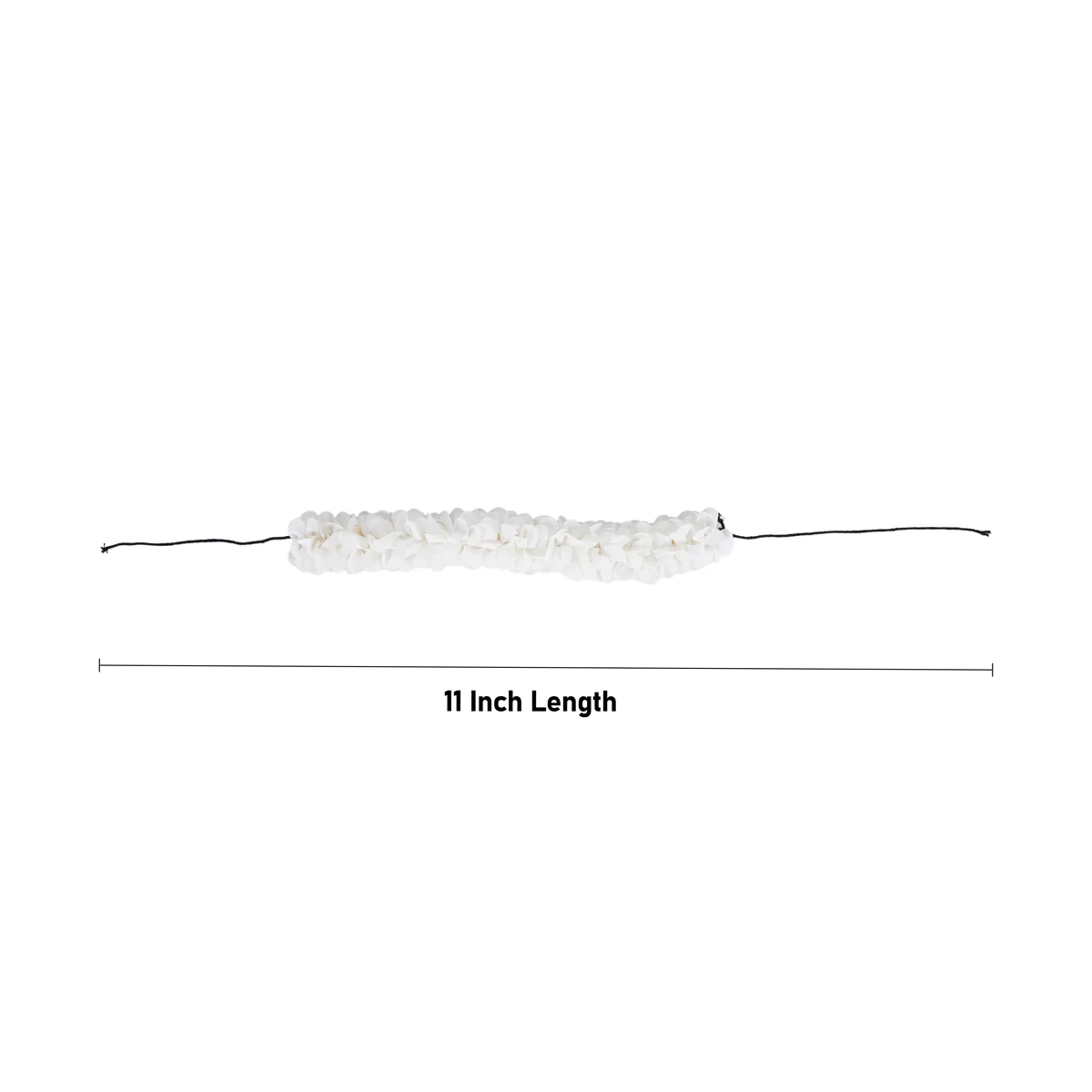 Artificial Flower - 11 Inches | White Colour Hair Flower/ Artificial Gajra for Deity Decor