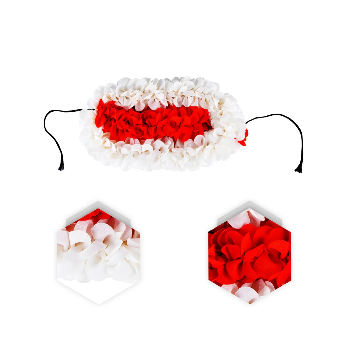 Artificial Gajra - 7 Inches | Cloth Flower/ Artificial Flower/ Artificial Hair Flower for Decoration - Image 2