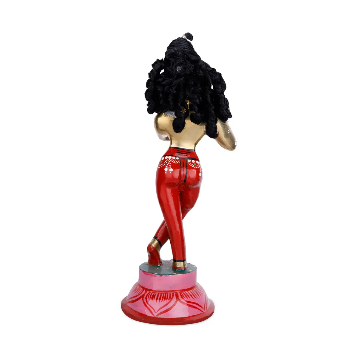 Artificial Hair - 6.5 x 1.5 Inches | Laddu Gopal Hair/Krishna Hair/Stone&Curly Design Synthetic Hair for Deity - Image 2