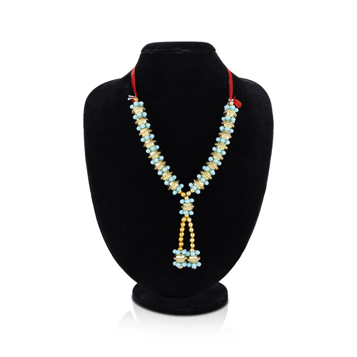 Artificial Mala - 8 Inches | Beaded God Idol Mala/ Decorative Pooja Mala for Deity Decor - Image 2