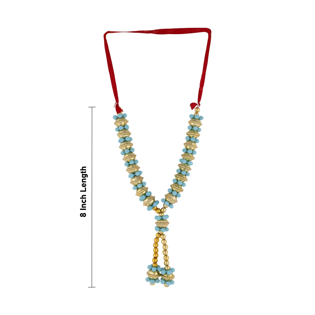 Artificial Mala - 8 Inches | Beaded God Idol Mala/ Decorative Pooja Mala for Deity Decor - Image 5