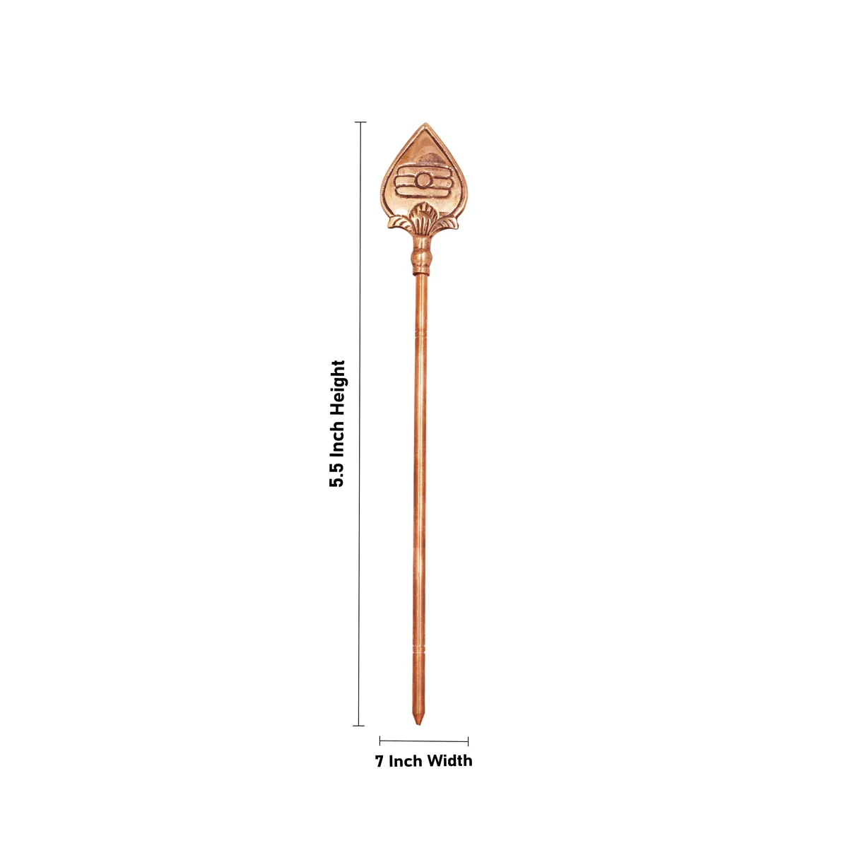 Arupadai Murugan Vel Deepam - 5.5 x 7 Inches | Vel With 6 Brass Vilakku/ Brass Lamp for Pooja - Image 2