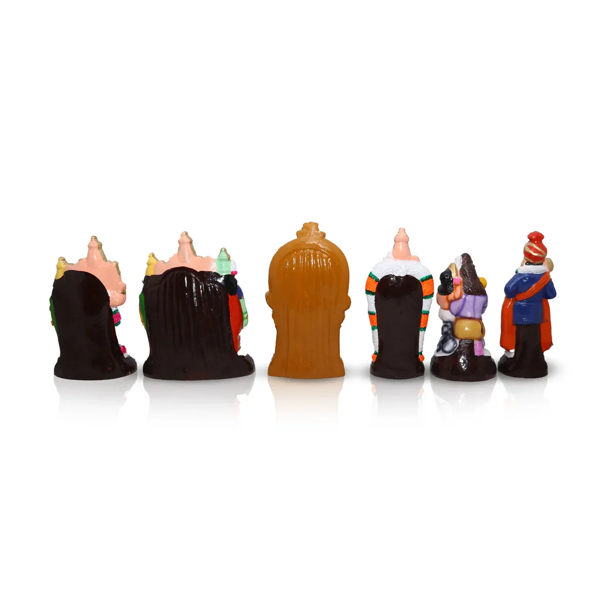 Arupadai Veedu Murugan Clay Golu Bommai Set - 10 x 8 Inches | Giri Golu Doll/ Navaratri Golu Bomma/Gombe/Bommai - Image 4