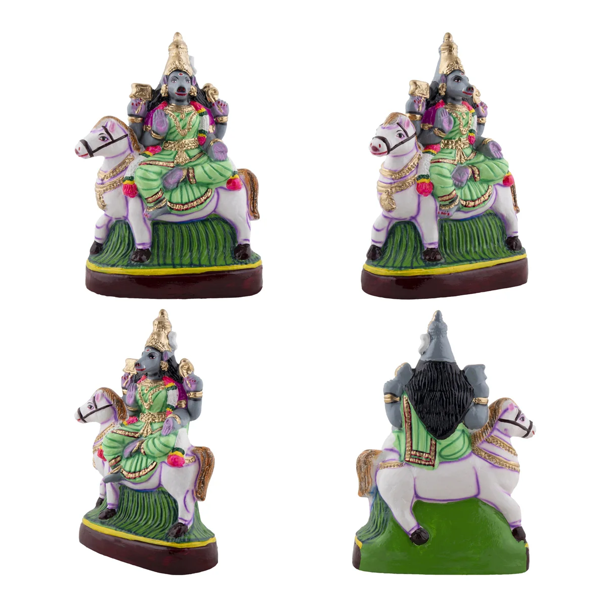 Ashta Varahi Paper Mache Golu Bommai Set - 13 x 9 Inches | Giri Golu Doll/ Navaratri Golu Bomma/Gombe/Bommai - Image 5