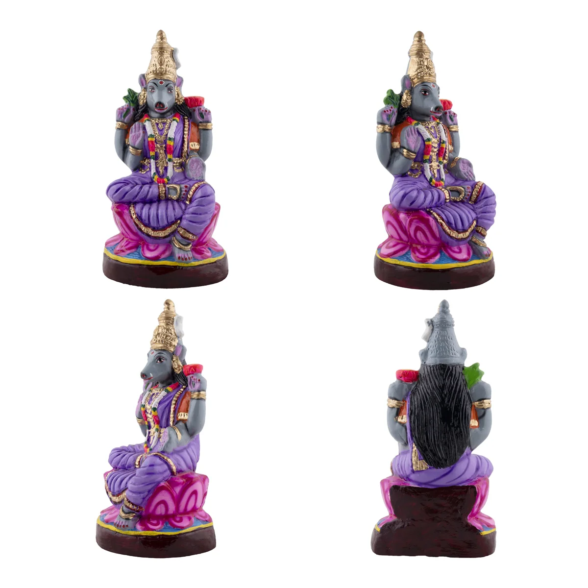 Ashta Varahi Paper Mache Golu Bommai Set - 13 x 9 Inches | Giri Golu Doll/ Navaratri Golu Bomma/Gombe/Bommai - Image 6