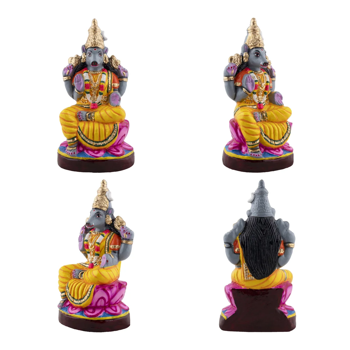 Ashta Varahi Paper Mache Golu Bommai Set - 13 x 9 Inches | Giri Golu Doll/ Navaratri Golu Bomma/Gombe/Bommai - Image 8