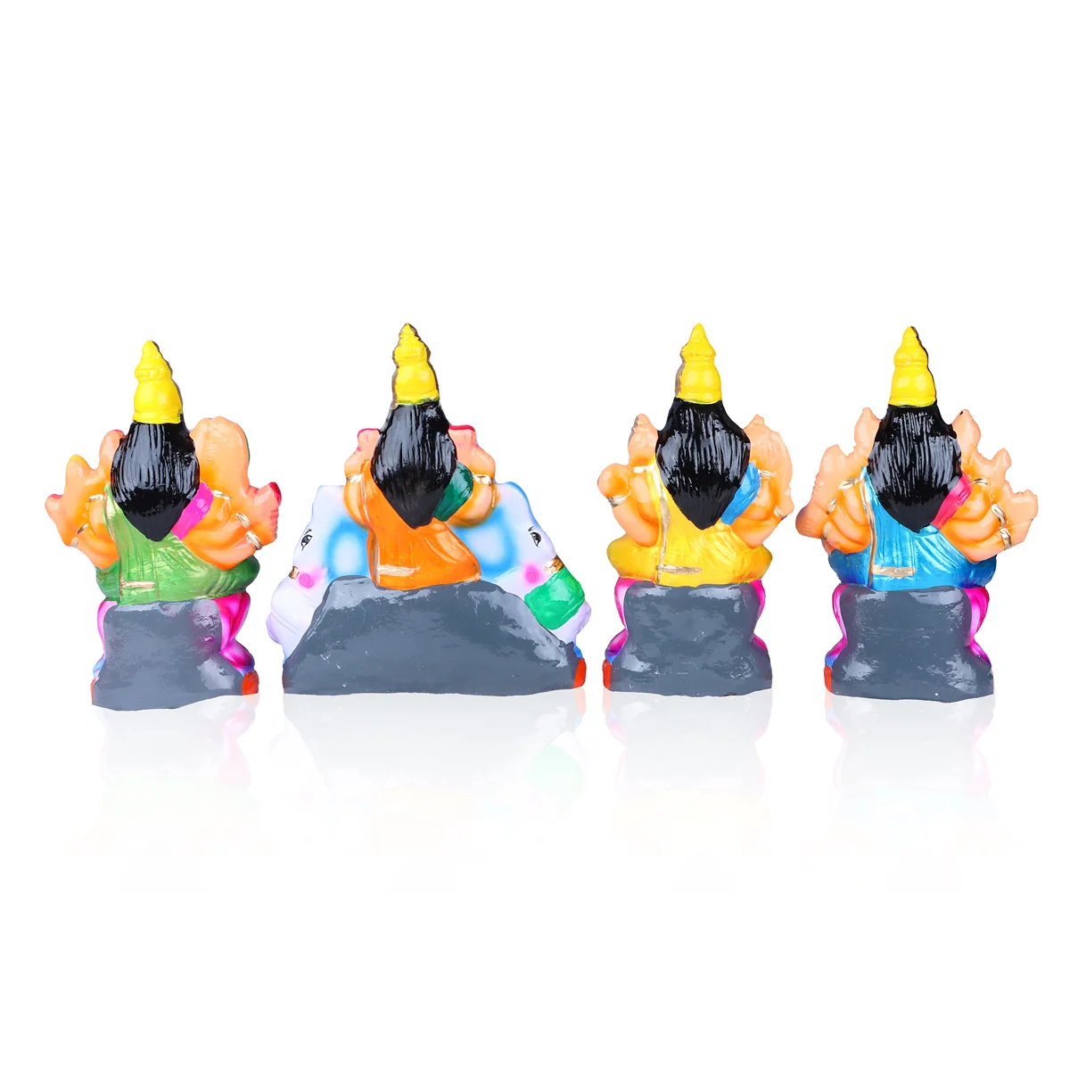 Ashtalakshmi Clay Golu Bommai Set - 9 x 7 Inches | Giri Golu Doll/ Navaratri Golu Bomma/Gombe/Bommai - Image 10