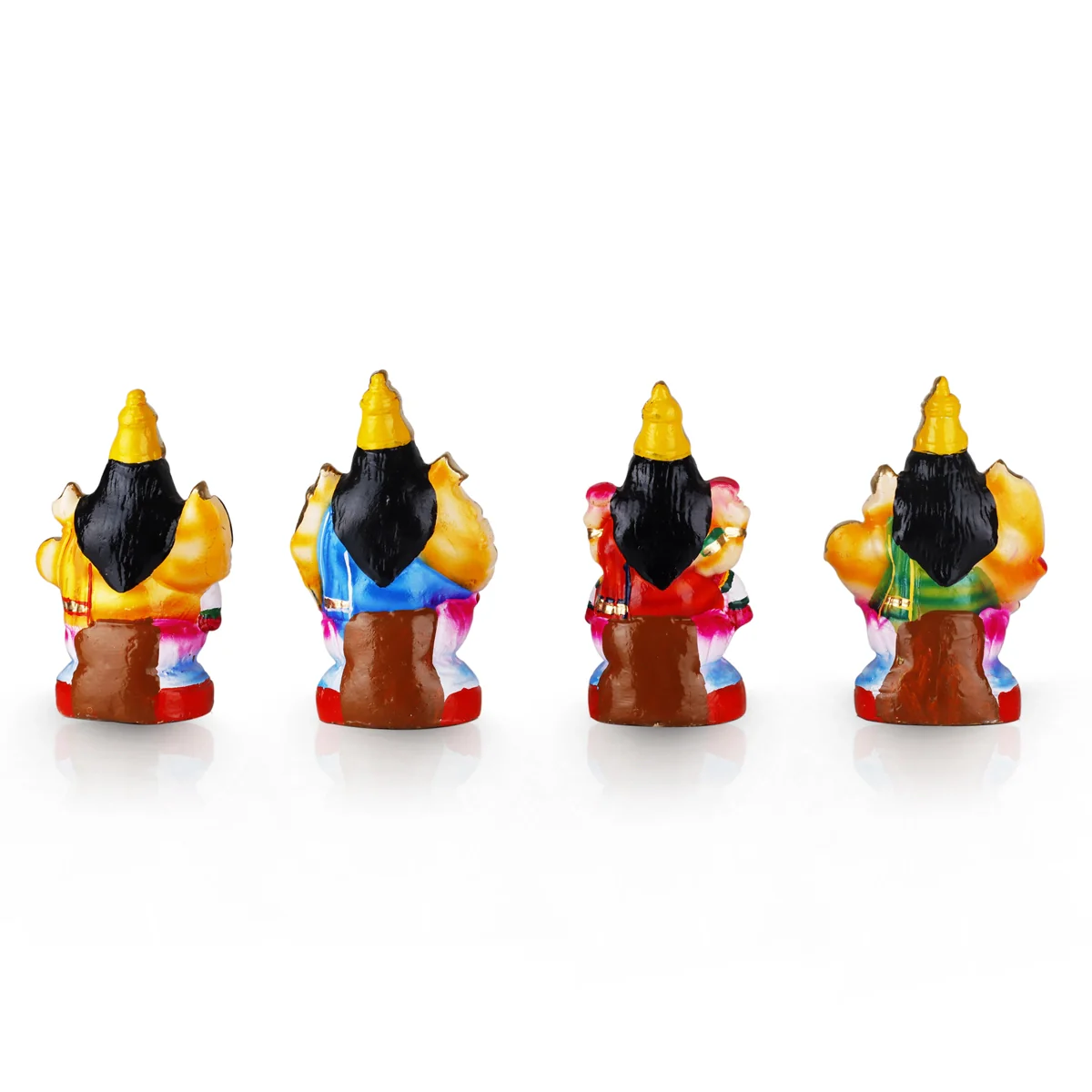 Ashtalakshmi Idol Clay Golu Bommai Set- 8 X 7 Inches | Navaratri Golu Gombe/Giri Golu Doll/Navratri Decoration - Image 5