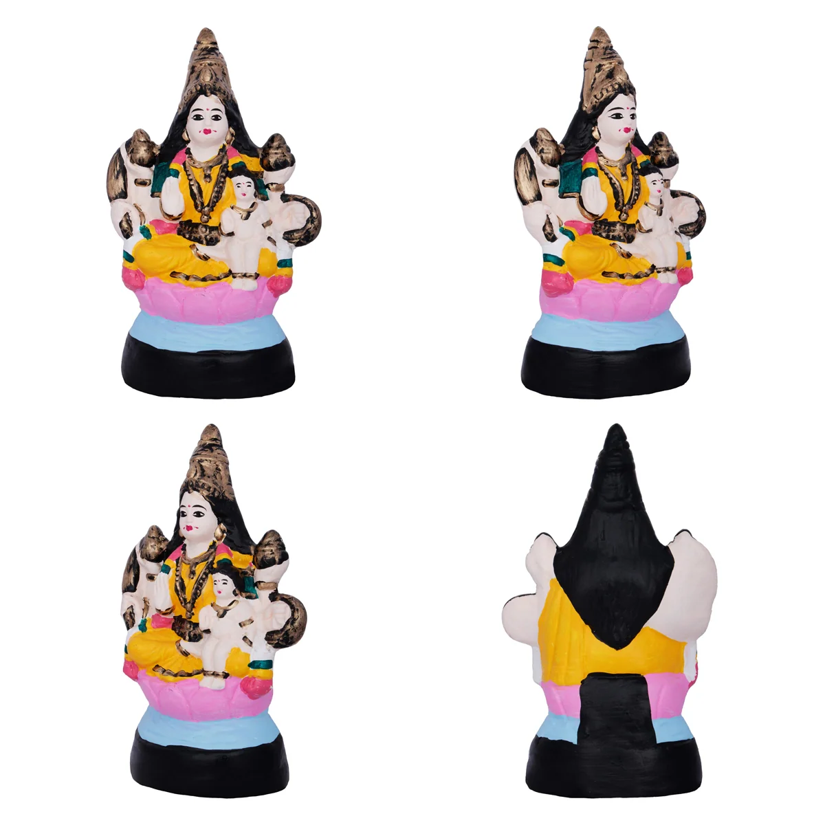 Ashtalakshmi Idol Paper Mache Golu Bommai Set- 8 X 7 Inches | Navaratri Golu Gombe/Giri Golu Doll/Navratri Decor - Image 4