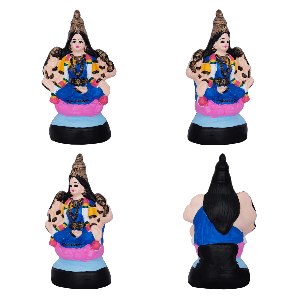Ashtalakshmi Idol Paper Mache Golu Bommai Set- 8 X 7 Inches | Navaratri Golu Gombe/Giri Golu Doll/Navratri Decor - Image 5