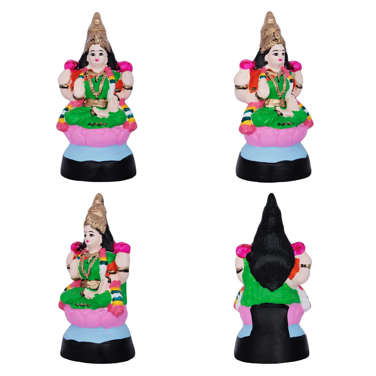 Ashtalakshmi Idol Paper Mache Golu Bommai Set- 8 X 7 Inches | Navaratri Golu Gombe/Giri Golu Doll/Navratri Decor - Image 6