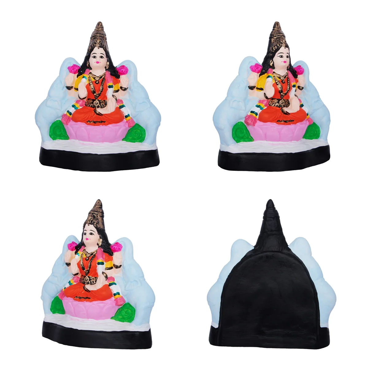 Ashtalakshmi Idol Paper Mache Golu Bommai Set- 8 X 7 Inches | Navaratri Golu Gombe/Giri Golu Doll/Navratri Decor - Image 7