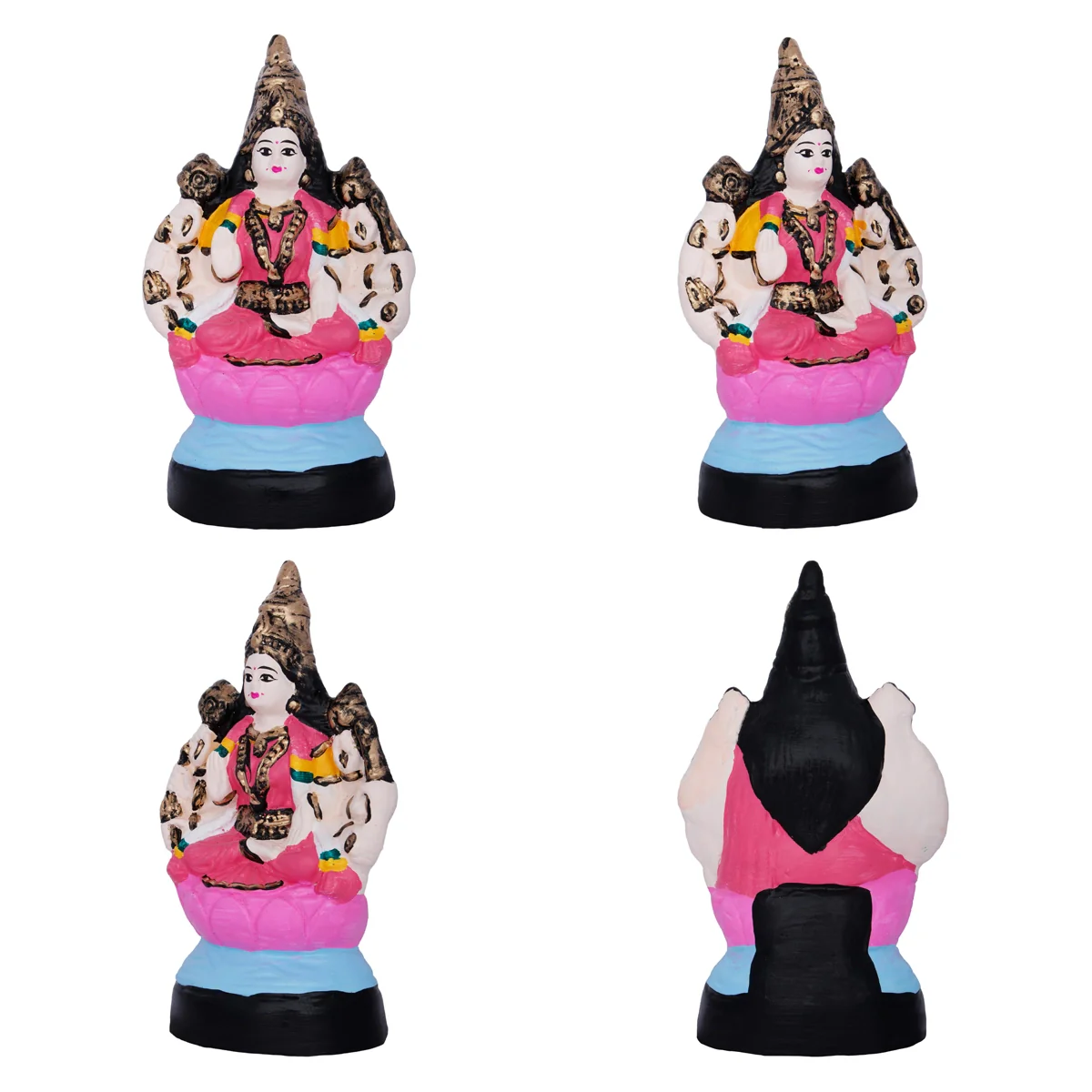 Ashtalakshmi Idol Paper Mache Golu Bommai Set- 8 X 7 Inches | Navaratri Golu Gombe/Giri Golu Doll/Navratri Decor - Image 8