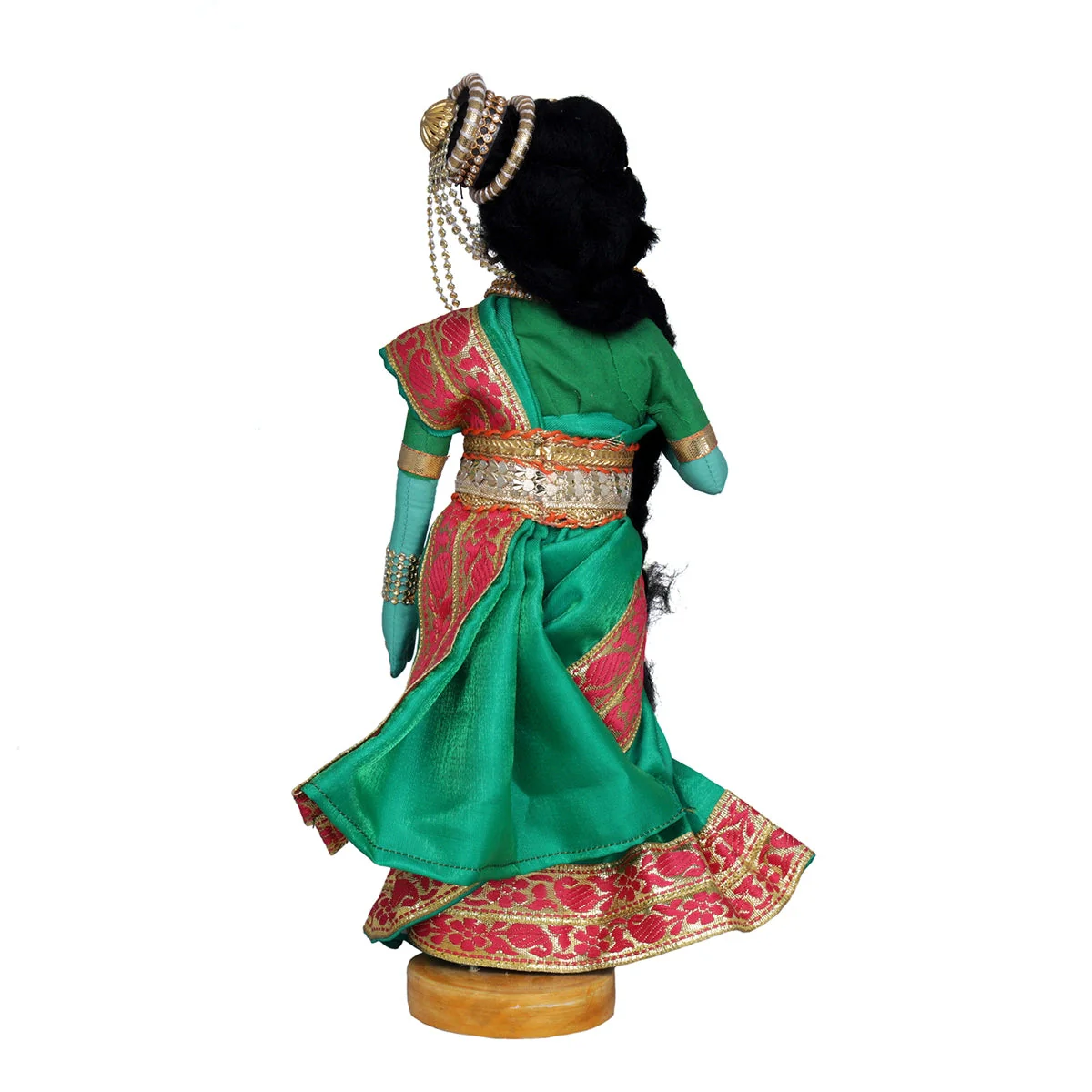 Dancing Doll Cloth Golu Bommai - 12 x 5 Inches | Giri Golu Doll/ Navaratri Golu Bomma/Gombe/Assorted Design - Image 4