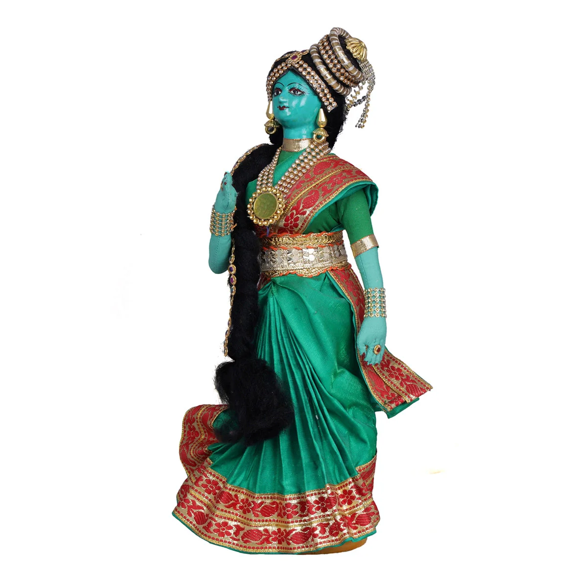 Dancing Doll Cloth Golu Bommai - 12 x 5 Inches | Giri Golu Doll/ Navaratri Golu Bomma/Gombe/Assorted Design - Image 5