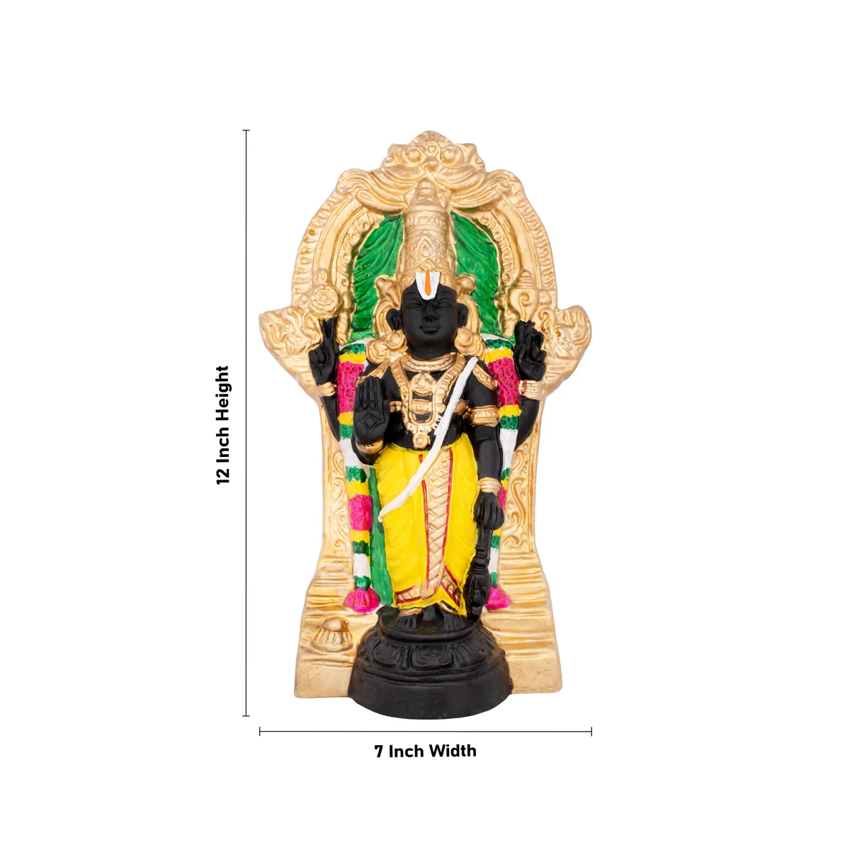 Athi Varadar Paper Mache Golu Bommai - 12 Inches | Giri Golu Doll/ Navaratri Golu Bomma/Gombe/Bommai - Image 5