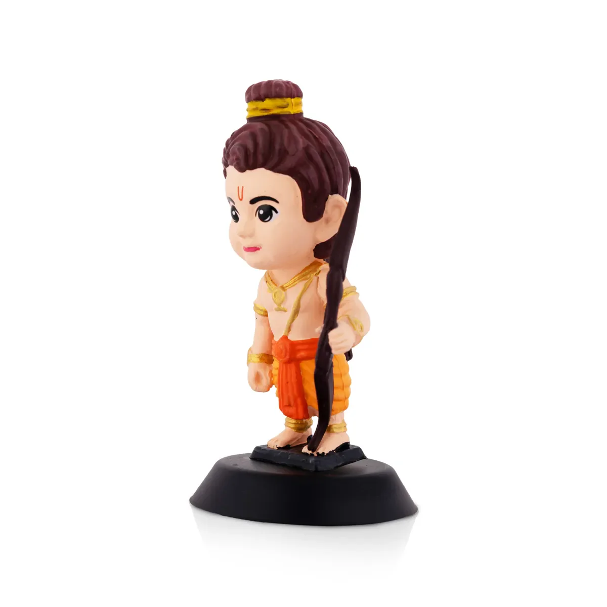 Ayodhya Ram Lalla Ji Car Dashboard Stand - 4 X 1.5 Inches | Car Decor/ Skin Colour Rama Statue For Gifting - Image 3