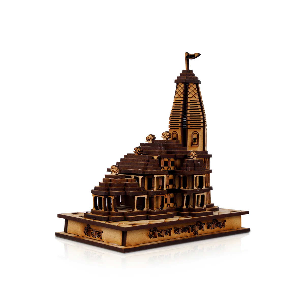 Ayodhya Ram Temple with LED - 6 x 5.5 Inches | Ayodhya Ram Mandir for Home Decor - Image 2