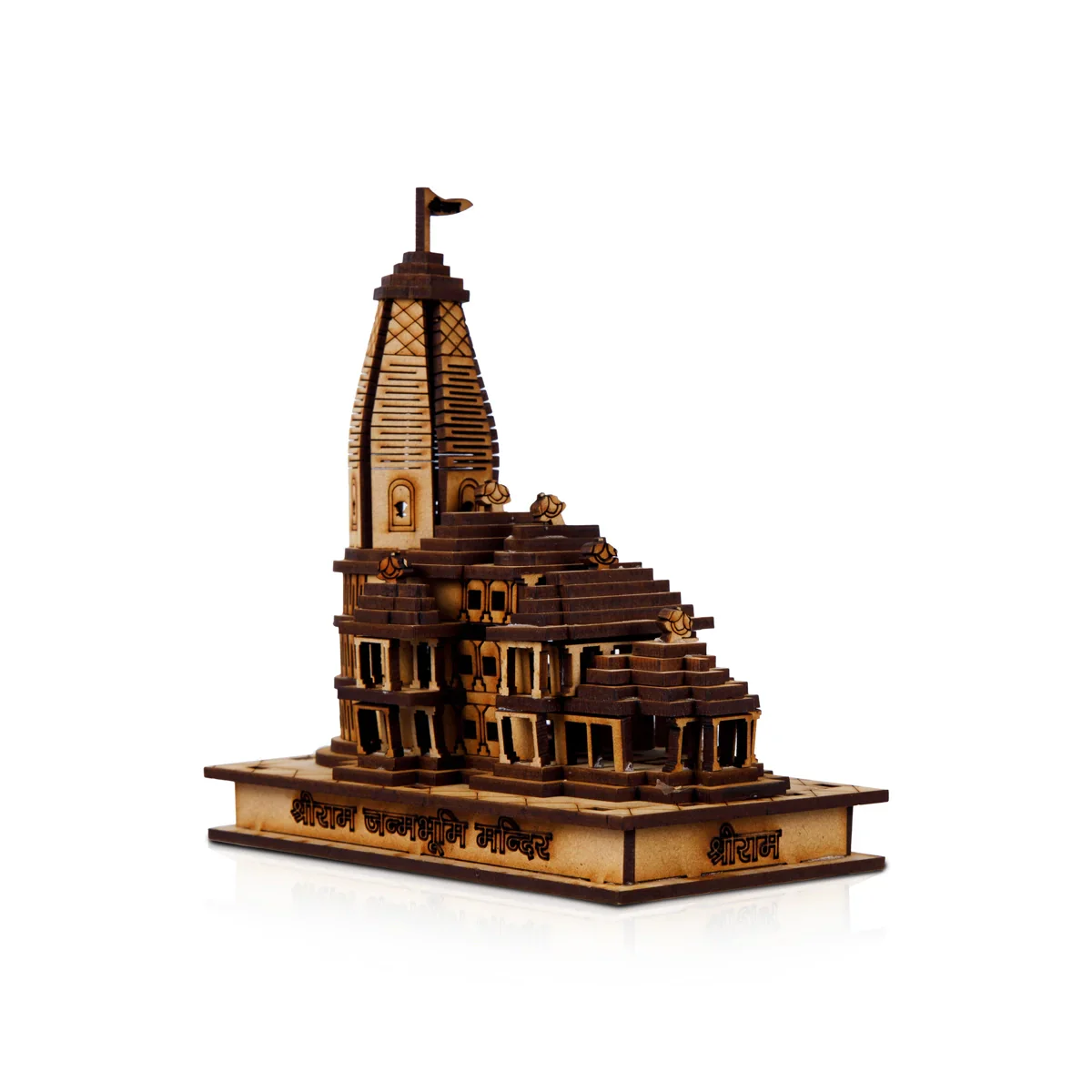 Ayodhya Ram Temple with LED - 6 x 5.5 Inches | Ayodhya Ram Mandir for Home Decor - Image 3