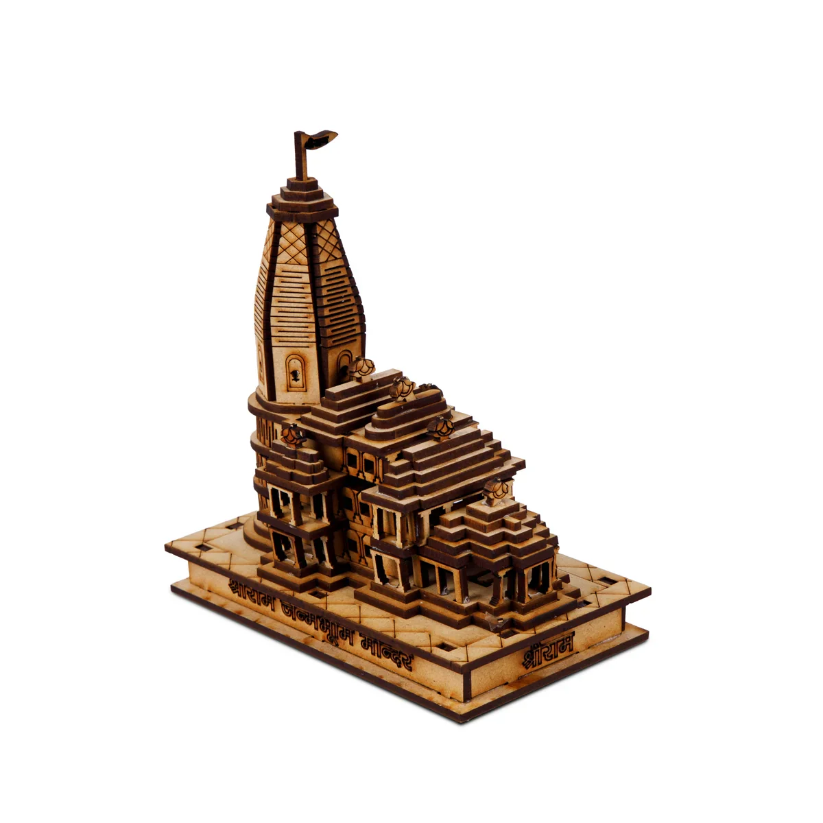 Ayodhya Ram Temple with LED - 6 x 5.5 Inches | Ayodhya Ram Mandir for Home Decor - Image 5