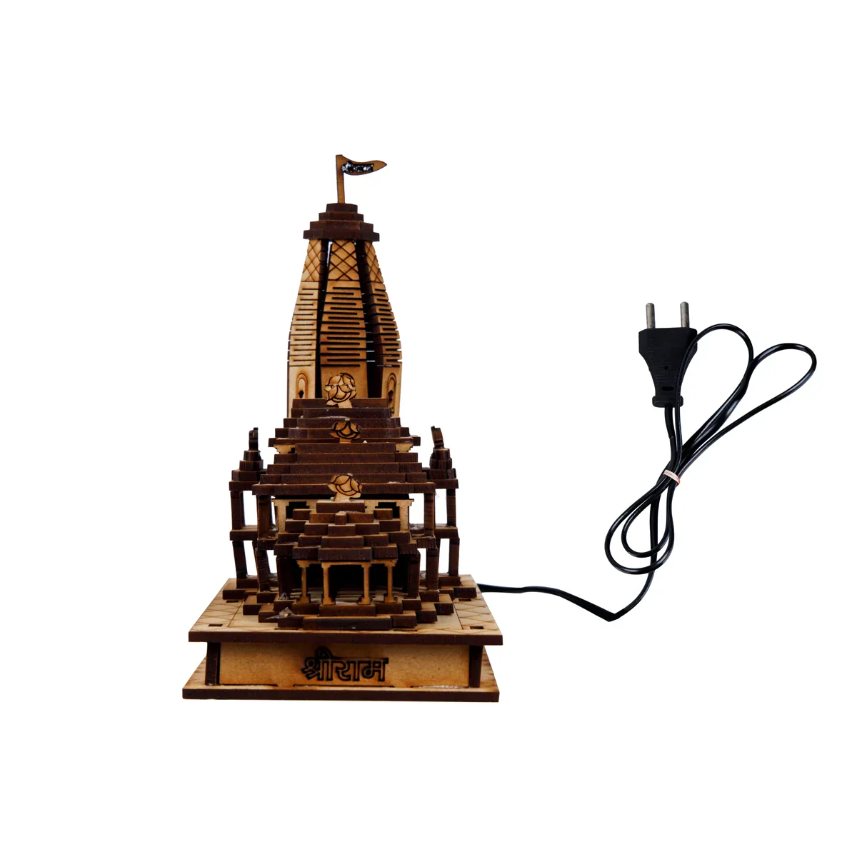 Ayodhya Ram Temple with LED - 6 x 5.5 Inches | Ayodhya Ram Mandir for Home Decor - Image 6